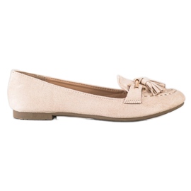 Kayla Moderigtige loafers beige