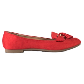 Kayla Moderigtige loafers rød