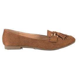 Kayla Moderigtige loafers brun