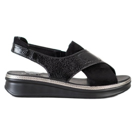Sergio Leone Slip-On sandaler sort