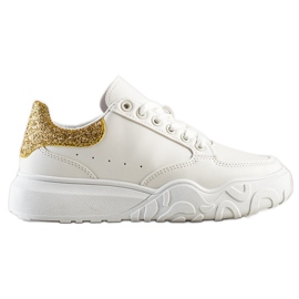 Small Swan Hvide Eco Leather Sneakers