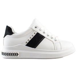 SHELOVET Casual sneakers hvid sort