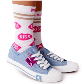 Openwork kvinders sneakers Big Star FF274037 Blå