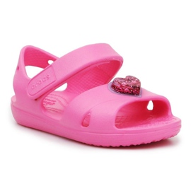 Crocs Classic Cross Strapcharm Sandal Jr 206947-669 lyserød