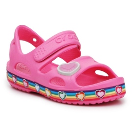 Crocs Fun Lab Rainbow Sandal 206795-669 lyserød