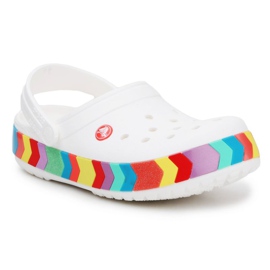 Crocs Crocband Chevron Beaded Clog K 207007-100 hvid