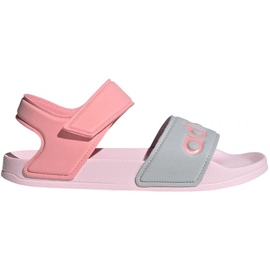 Adidas Adilette Sandal K FY8849 sandaler blå lyserød