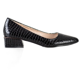 Goodin Black Snake Print pumper sort