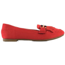 Anesia Paris Stilfulde loafers rød