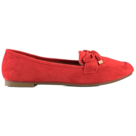 Anesia Paris Loafers Med En Sløjfe rød