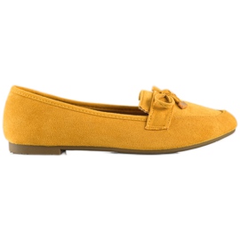 Anesia Paris Loafers Med En Sløjfe gul