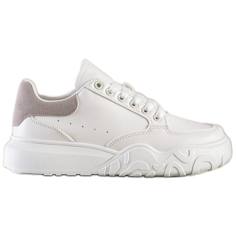 Small Swan Hvide Eco Leather Sneakers
