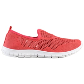 Bona Openwork Slipons rød