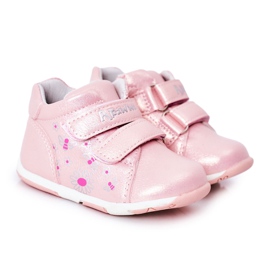 Apawwa Børne Brogues Med Velcro Pink Milo lyserød