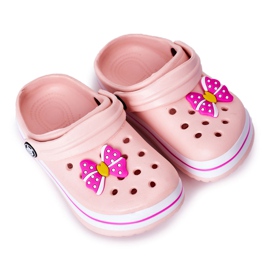 Skumtøfler til børn Crocs Pink Lazy Day lyserød