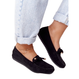Loafers i sort Marilyn -ruskind til kvinder