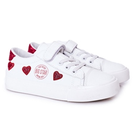 Børnesneakers med velcro Big Star HH374001 Hvid