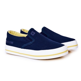 Børns Slip-On Big Star HH374011 Marineblå Slip-On sneakers