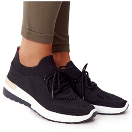 PG1 Sportssko Sneakers On Wedge Black Adeyla hvid sort