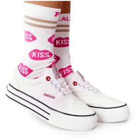 Kvinders sneakers på platformen Cross Jeans FF2R4001C Hvid