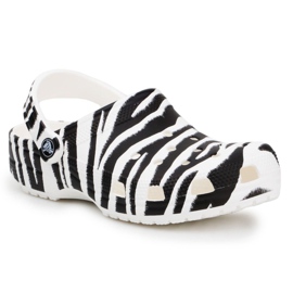 Crocs Classic Animal Print Clog W 206676-1DE hvid sort