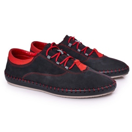 Bednarek Polish Shoes Herre Læder Sko Bednarek Marineblå