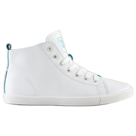 Ideal Shoes High Fashion Sportssko Sneakers hvid