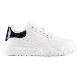 Small Swan Hvide Eco Leather Sneakers