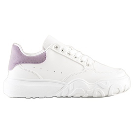 Small Swan Hvide Eco Leather Sneakers