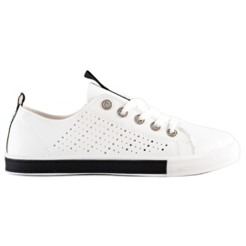 Bella Paris Sneakers med Eco læder hvid