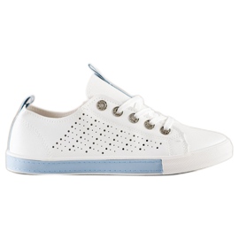 Bella Paris Sneakers med Eco læder hvid