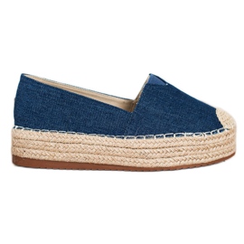 SHELOVET Moderigtigt Espadrilles blå