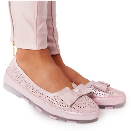 Rio Flore Læder Miljøvenlig Ballerinas Pink lyserød