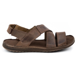 KOMODO Brune herresandalsandaler 882K
