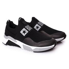 Herresportsko Slip-On Memory Foam Big Star HH174148 Sort hvid