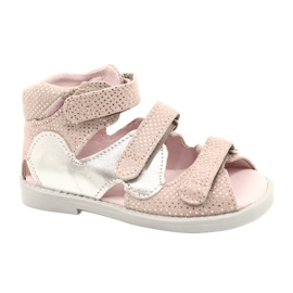 Mazurek 291 høje forebyggende sandaler, pink og sølv lyserød