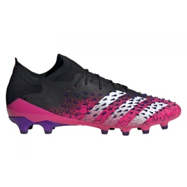 Adidas Predator Freak.1 Low Ag M FZ3751 fodboldstøvler sort, sort, pink sort