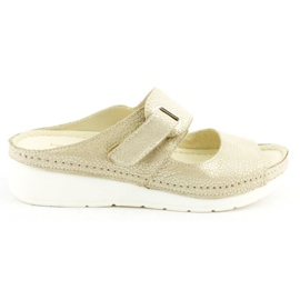 Dolce Pietro Velcrolåse 2211 beige sølv