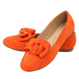 Orange loafers med sløjfe 88-382 Orange