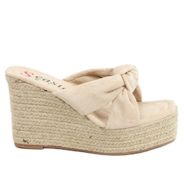 Beige XY14P Beige espadrilleskiver