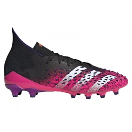 Adidas Predator Freak.1 Ag M FW7242 fodboldstøvler grafit, sort, violet sort