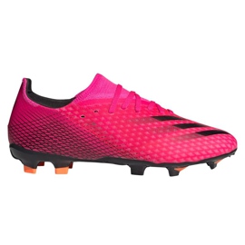 Adidas X Ghosted.3 Fg M FW6945 fodboldstøvler grafit, lyserød lyserød