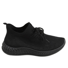Sorte sportssko sokker 7819 All Black