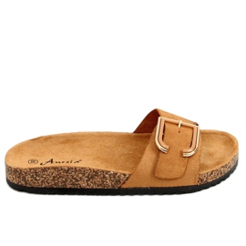 Camel N-111 Camel kork hjemmesko brun