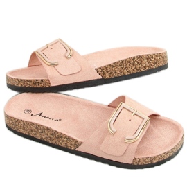 Pink kork tøfler N-111 Pink lyserød