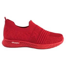 MCKEYLOR Red Slip-On Sneakers rød