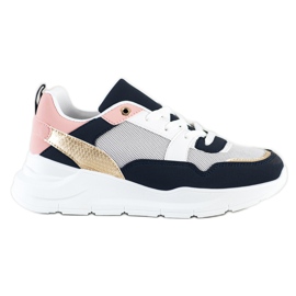 SHELOVET Stilfulde sneakers med mesh flerfarvet