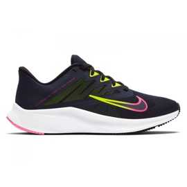 Nike Quest 3 W CD0232-401 sko marine blå lyserød