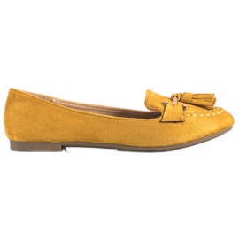 Kayla Moderigtige loafers gul