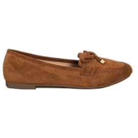Anesia Paris Loafers Med En Sløjfe brun
